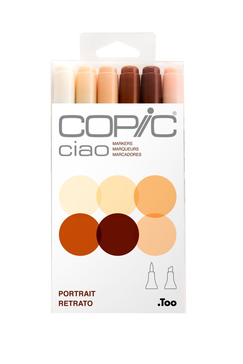 Copic Ciao Marker Set 6 - Colors Portrait - The Merri Artist - merriartist.com