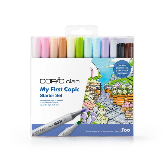 Copic CIAO Marker Set - My First Copic Starter Set - The Merri Artist - merriartist.com