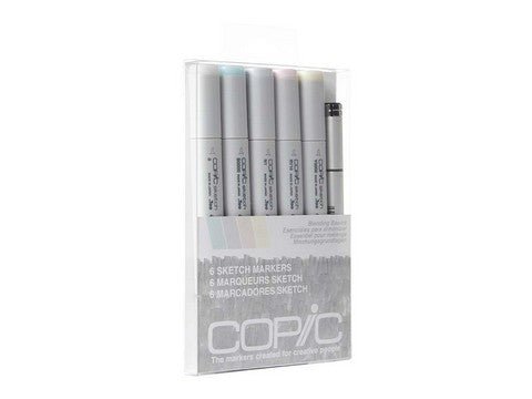 Copic Sketch Marker 6 Blending Basics Set - The Merri Artist - merriartist.com