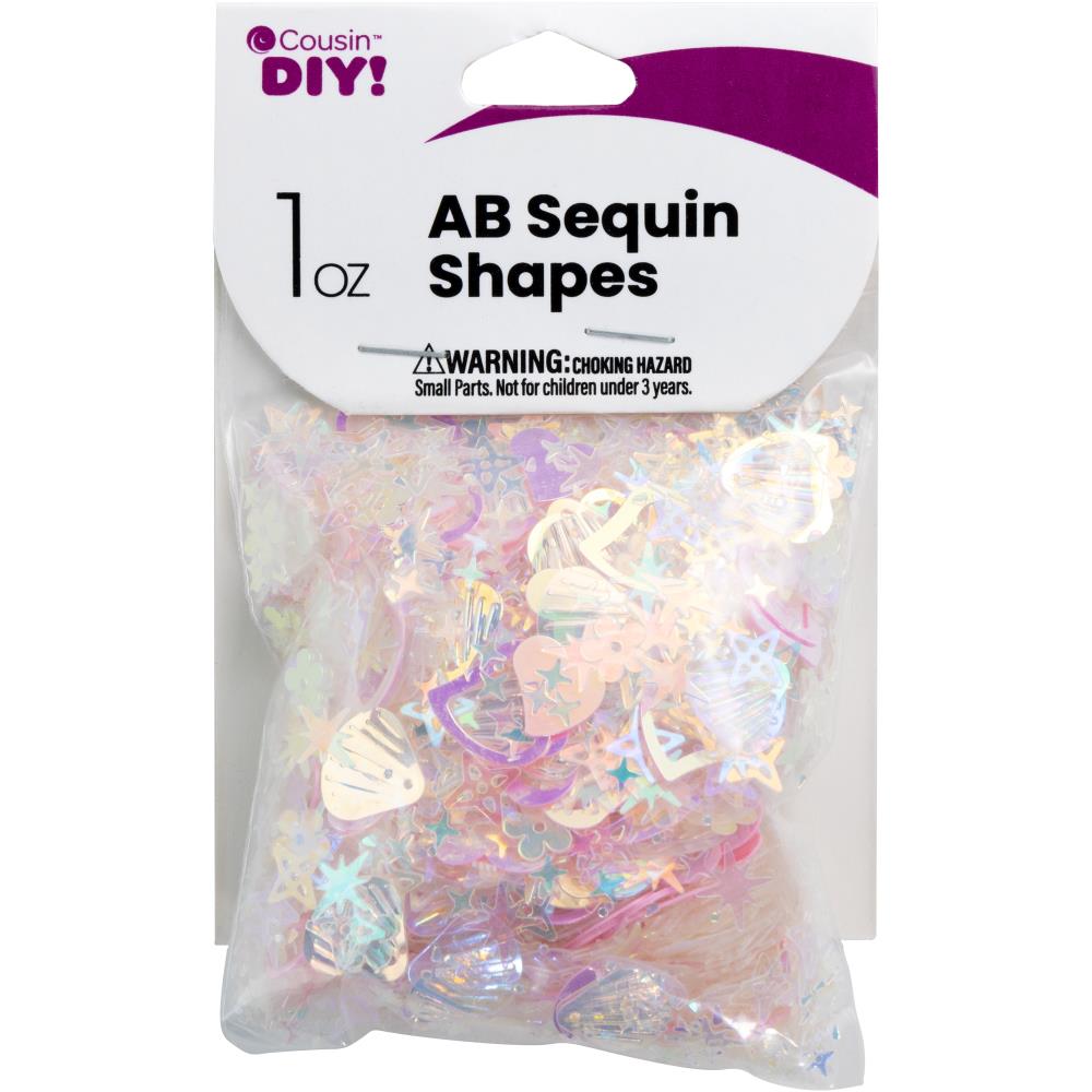 CousinDIY Crystal Sequins 1oz - Assorted Shapes - The Merri Artist - merriartist.com