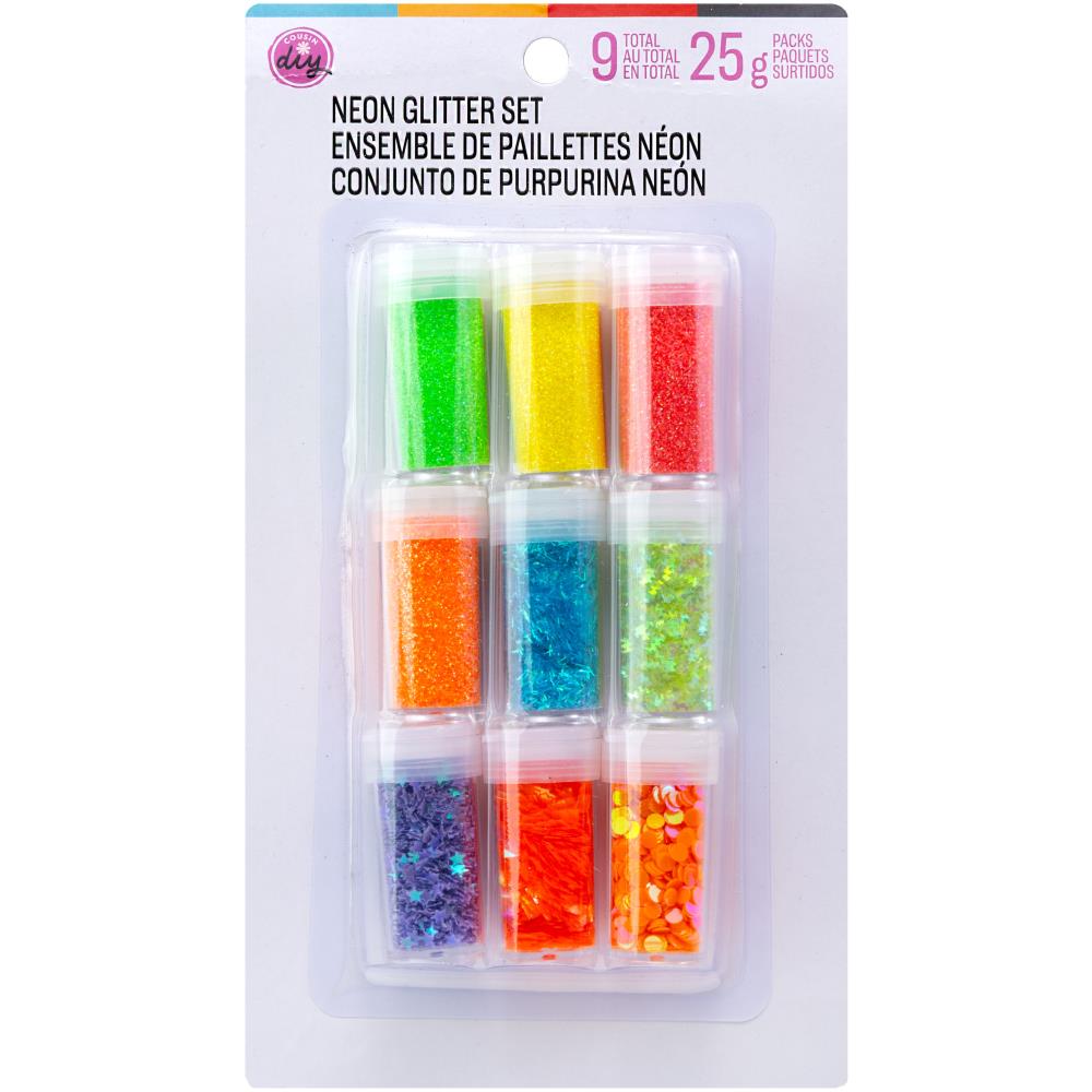 CousinDIY Glitter Assortment - Neon - The Merri Artist - merriartist.com
