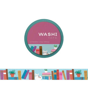 Cozy Library Washi Tape - The Merri Artist - merriartist.com