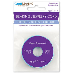 Craft Medley Beading/Jewelry Cord 8lb 25 yards - The Merri Artist - merriartist.com