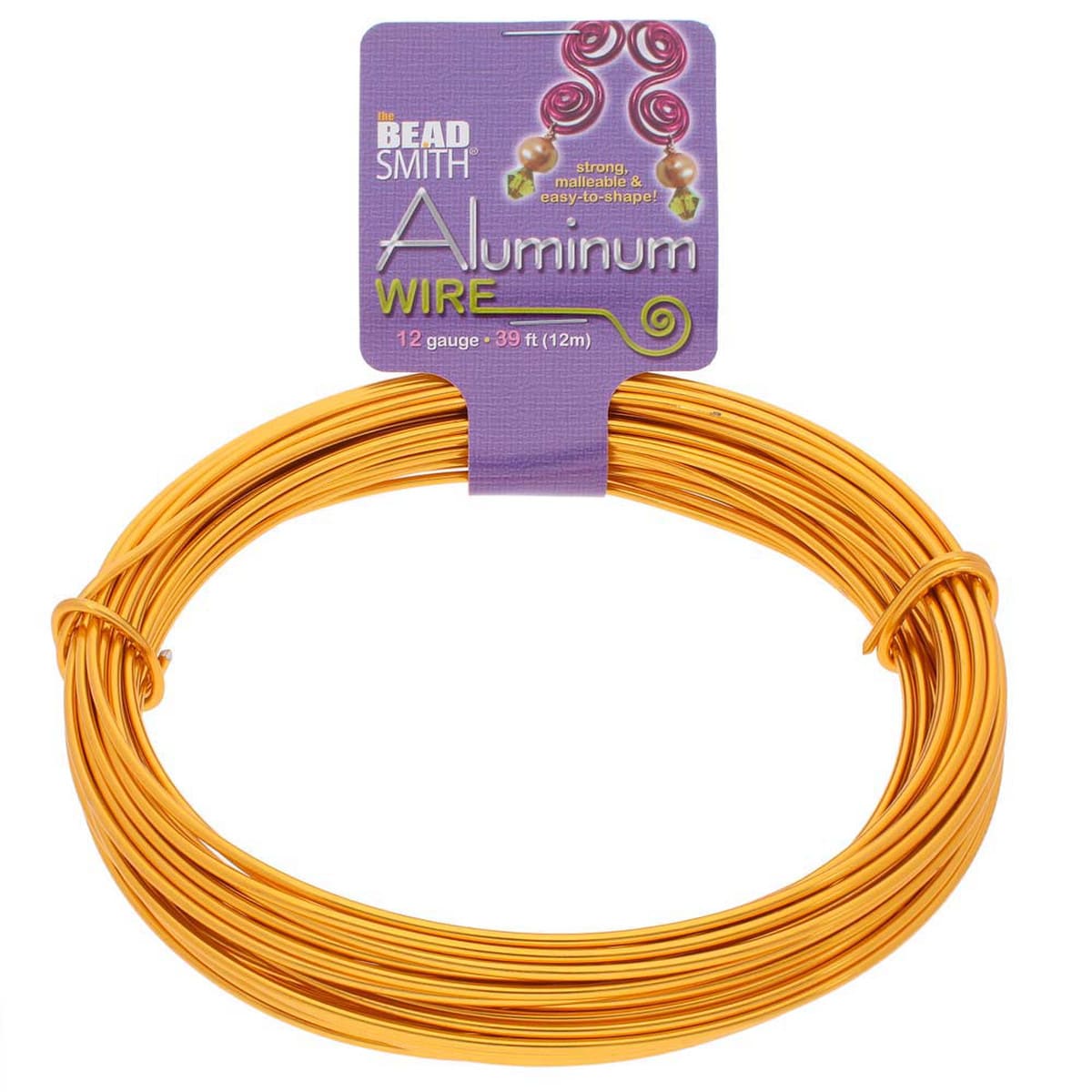 Craft Wire - 12 Gauge Aluminum - 39 feet - Gold Color - The Merri Artist - merriartist.com