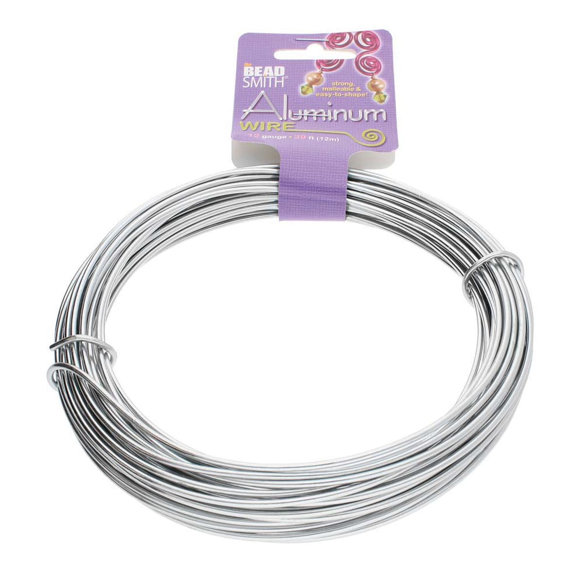 Craft Wire - 12 Gauge Aluminum - 39 feet - Silver Colored - The Merri Artist - merriartist.com