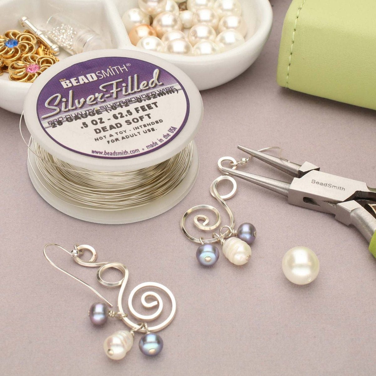 Craft Wire - Silver Filled 1/2 oz Dead Soft 28 Gage - 62.5 feet - The Merri Artist - merriartist.com