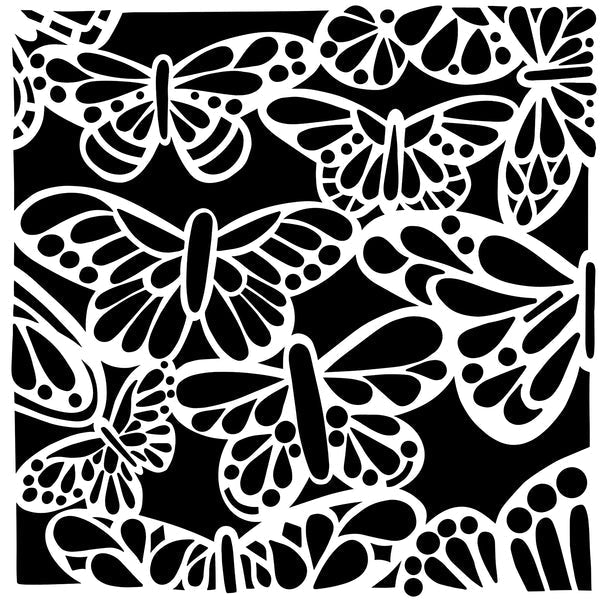 Crafters Workshop Stencil 6X6 - Butterfly Bounty - The Merri Artist - merriartist.com