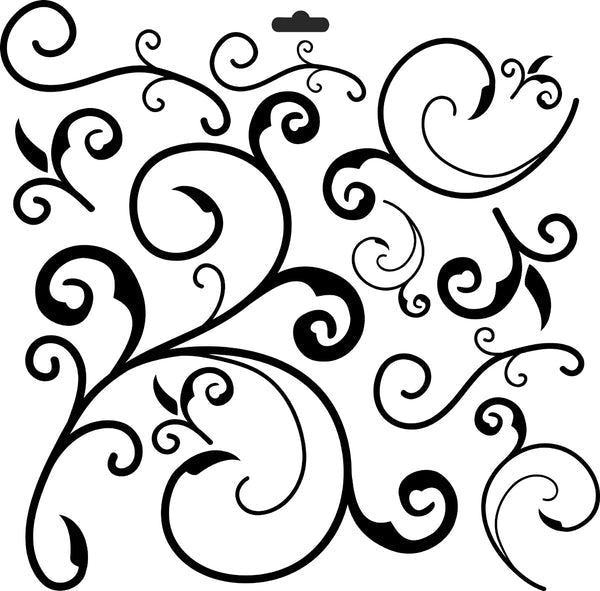 Crafters Workshop Stencil 6X6 - Capricious - The Merri Artist - merriartist.com