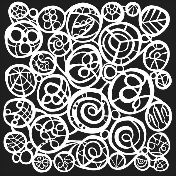 Crafters Workshop Stencil 6X6 - Circle Fest - The Merri Artist - merriartist.com