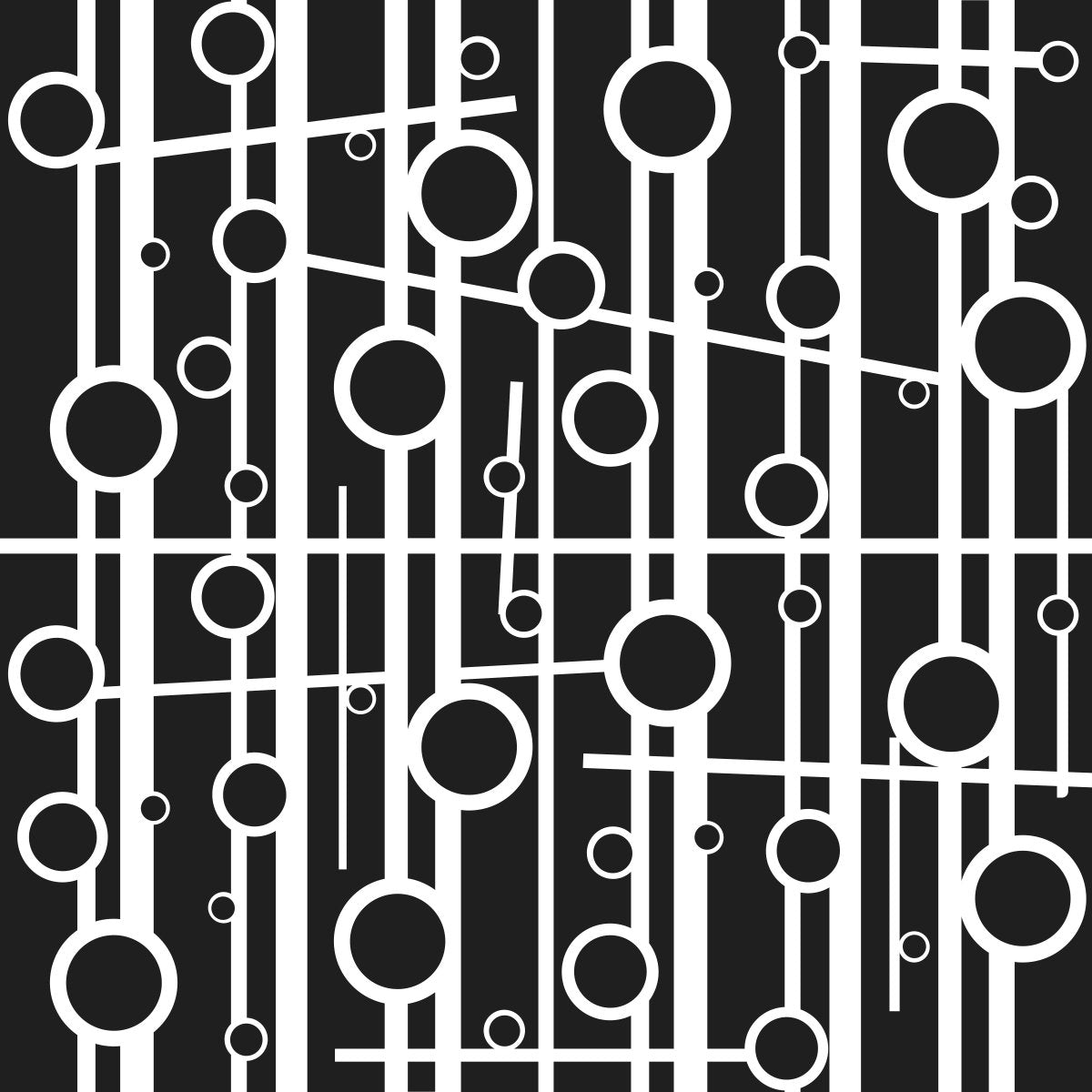 Crafters Workshop Stencil 6X6 - Cosmic Music - The Merri Artist - merriartist.com