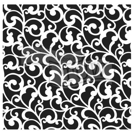 Crafters Workshop Stencil 6X6 - Endless Swirls - The Merri Artist - merriartist.com