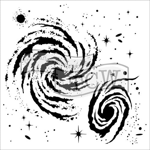 Crafters Workshop Stencil 6X6 - Galaxy - The Merri Artist - merriartist.com