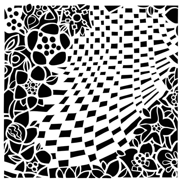 Crafters Workshop Stencil 6X6 - Garden Path - The Merri Artist - merriartist.com