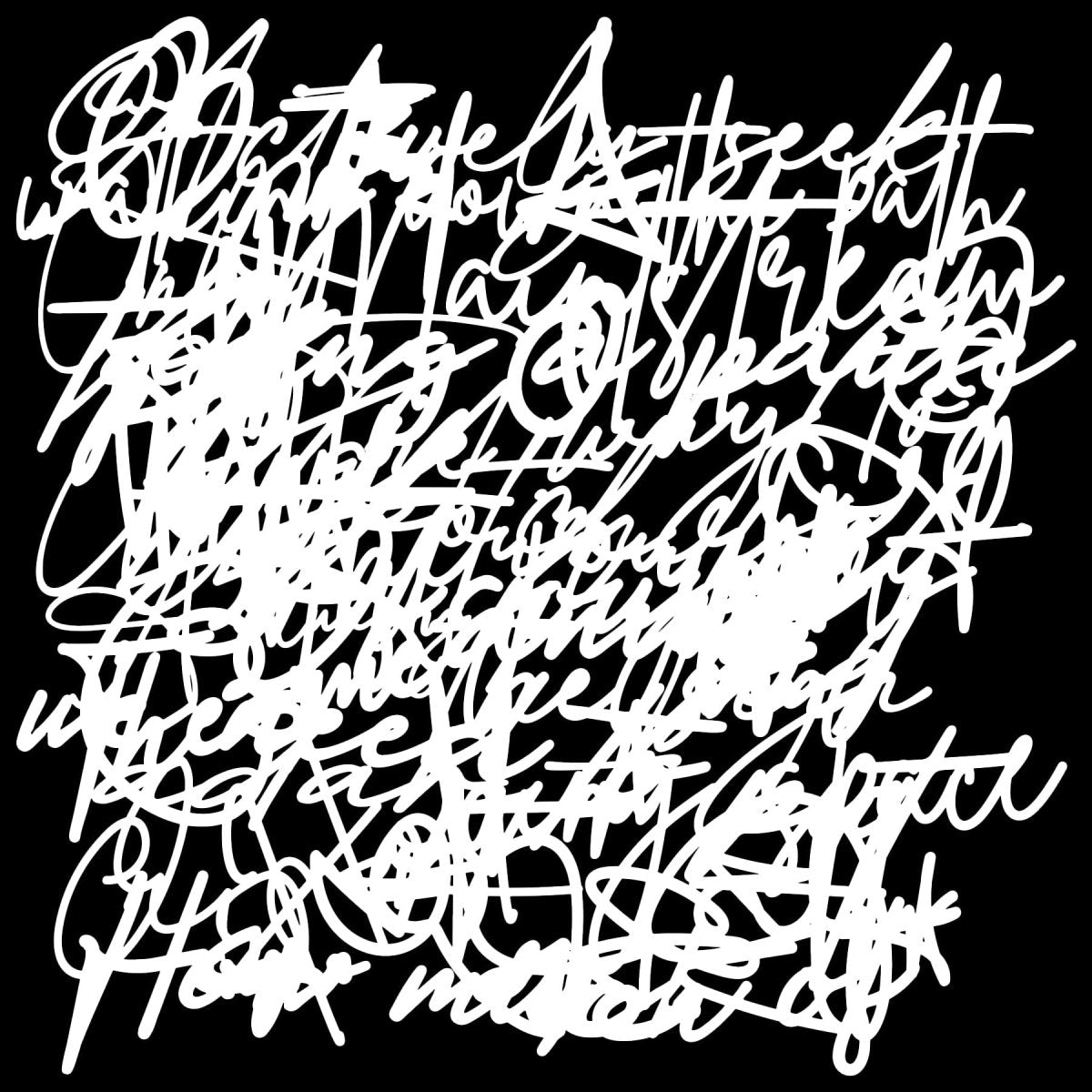 Crafters Workshop Stencil 6X6 - Messy Script - The Merri Artist - merriartist.com