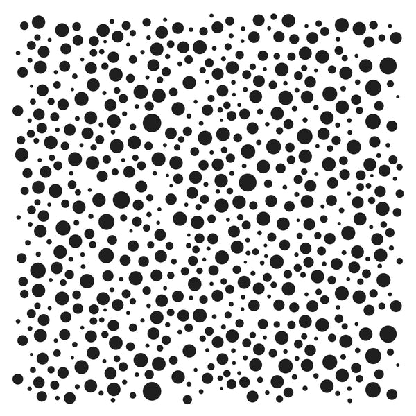 Crafters Workshop Stencil 6X6 - Random Bubbles - The Merri Artist - merriartist.com
