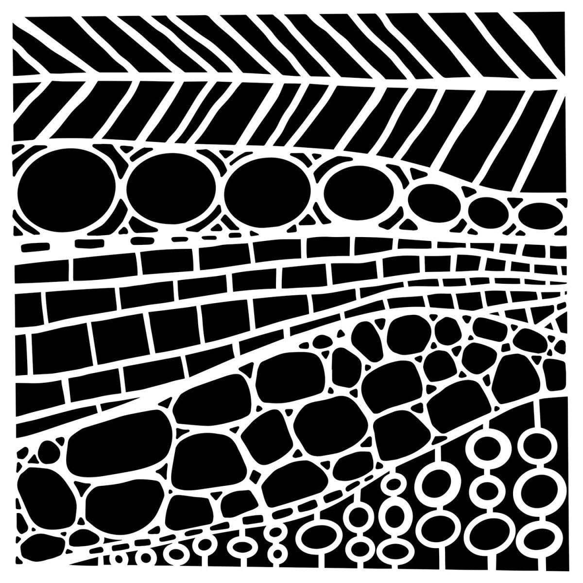 Crafters Workshop Stencil 6X6 - Texture Wall - The Merri Artist - merriartist.com