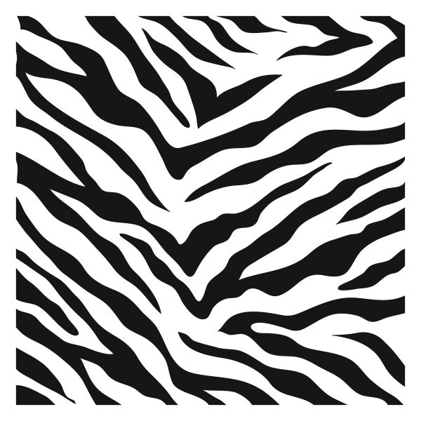 Crafters Workshop Stencil 6X6 - Zebra Print - The Merri Artist - merriartist.com