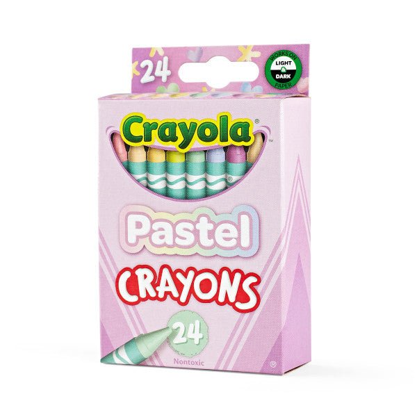 Crayola Crayon 24 Pastel Color Set - The Merri Artist - merriartist.com