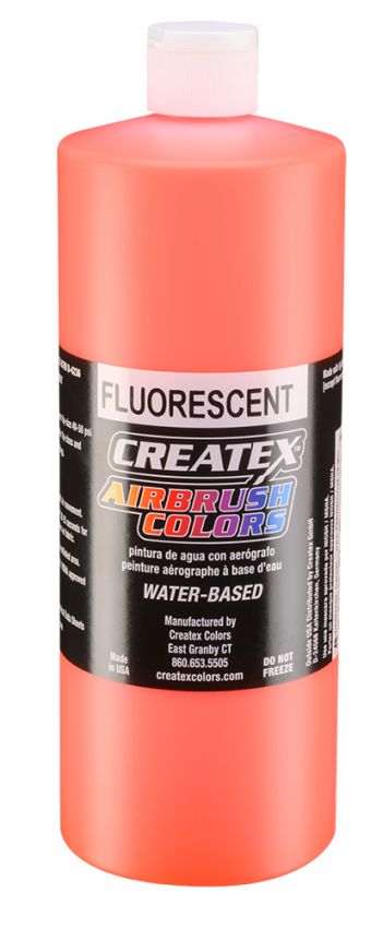 Createx Airbrush Colors 5409 Fluorescent Orange 32 fl. oz. - The Merri Artist - merriartist.com