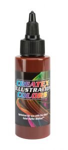 Createx Illustration Colors - Burnt Sienna - 2 oz - The Merri Artist - merriartist.com