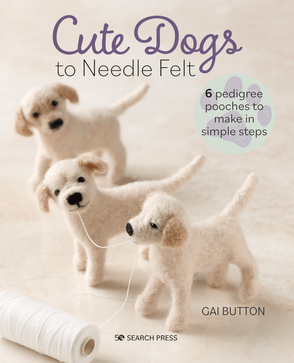 Cute Dogs to Needle Felt by Gai Button - The Merri Artist - merriartist.com