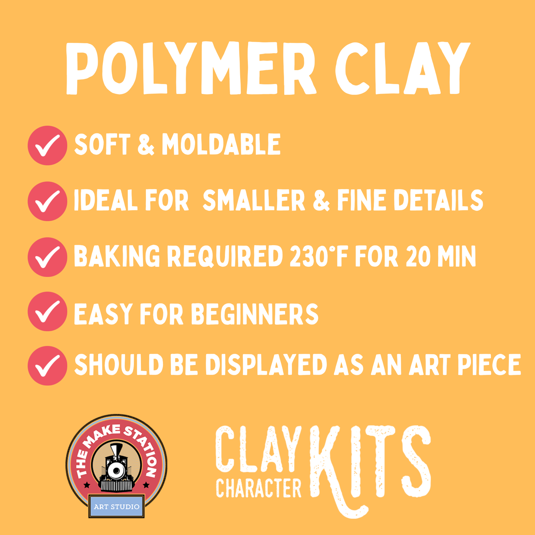 The Make Station DIY Clay Kit - Potted Panda DIY Polymer Clay Kit