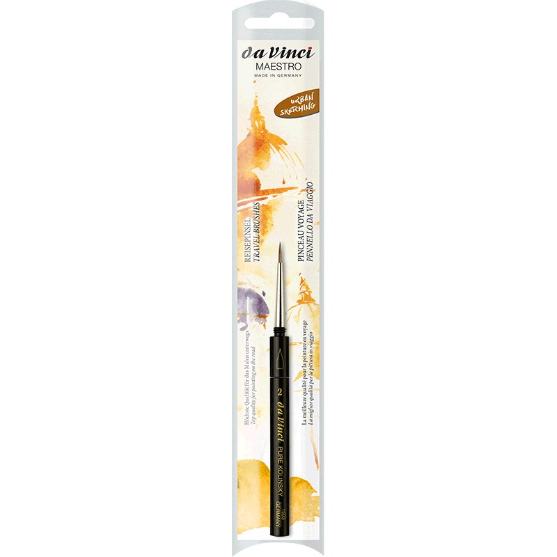 da Vinci Series 1503 Kolinsky Travel Brush Size 2 - The Merri Artist - merriartist.com