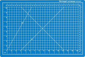 Dahle Vantage Premium Self - Healing Cutting Mat, 12" x 18", Blue - The Merri Artist - merriartist.com