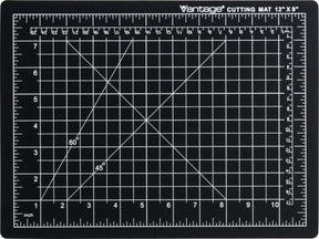 Dahle Vantage Premium Self - Healing Cutting Mat, 9" x 12", Black - The Merri Artist - merriartist.com