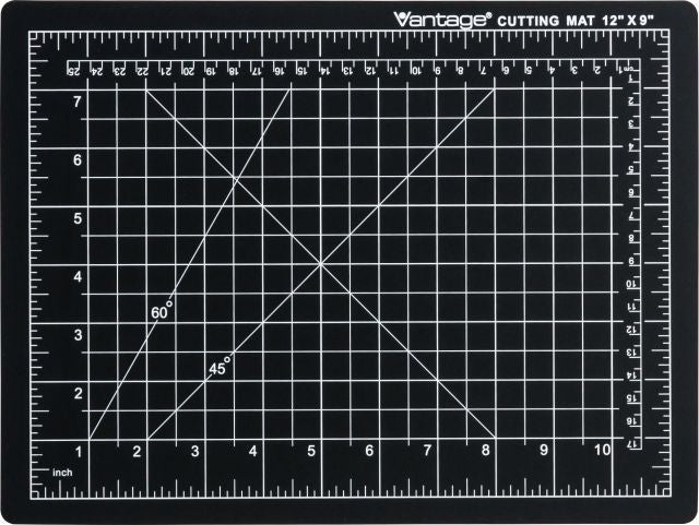 Dahle Vantage Premium Self - Healing Cutting Mat, 9" x 12", Black - The Merri Artist - merriartist.com