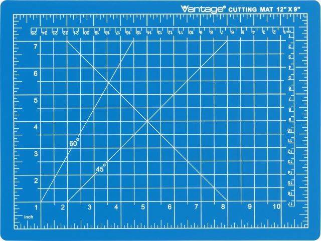 Dahle Vantage Premium Self - Healing Cutting Mat, 9" x 12", Blue - The Merri Artist - merriartist.com