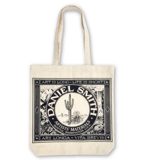 Daniel Smith Cotton Tote Bag - 'Ars Longa - Vita Brevis' Art is Long, Life is Short - The Merri Artist - merriartist.com
