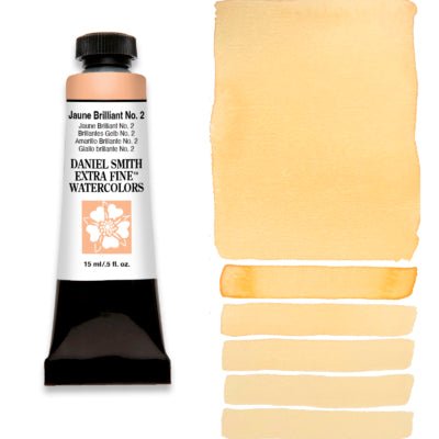 Daniel Smith Extra Fine Watercolor - Jaune Brilliant No. 2, 15 ml - NEW Color for 2025 - The Merri Artist - merriartist.com