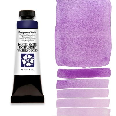 Daniel Smith Extra Fine Watercolor - Manganese Violet 15 ml - NEW Color for 2025 - The Merri Artist - merriartist.com