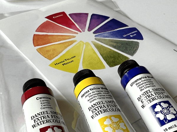 Daniel Smith Extra Fine Watercolor Set - Primary Mixing Set - 3 X 15 ml Tubes with DANIEL SMITH Logo Box - The Merri Artist - merriartist.com