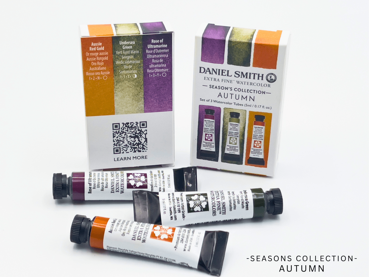 Daniel Smith Watercolor 5ml Tubes - Autumn Set - 3 Tubes - (Available August 2025) - The Merri Artist - merriartist.com