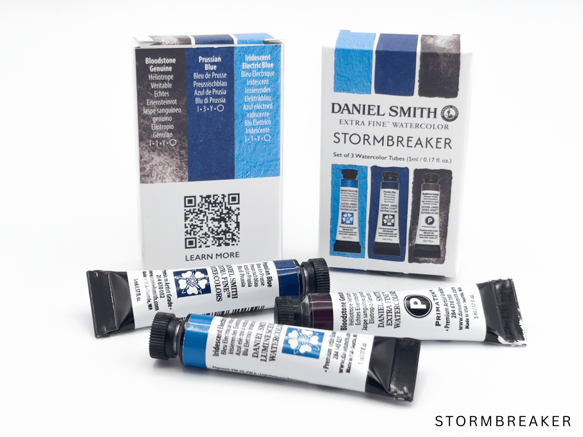 Daniel Smith Watercolor 5ml Tubes - Stormbreaker Set - 3 Tubes - (Available August 2025) - The Merri Artist - merriartist.com