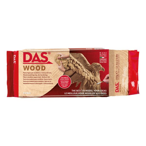 Das Air Hardening Clay - .8 lbs. Wood - The Merri Artist - merriartist.com