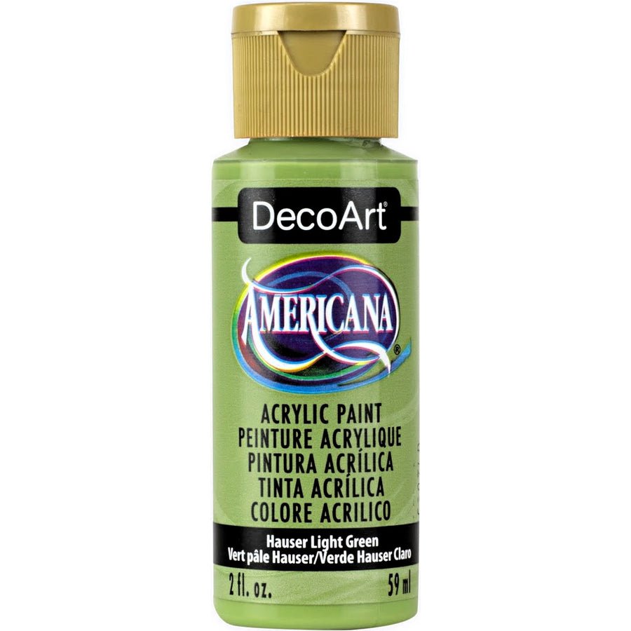 DecoArt Americana Acrylic 2 fl oz - Hauser Light Green - The Merri Artist - merriartist.com