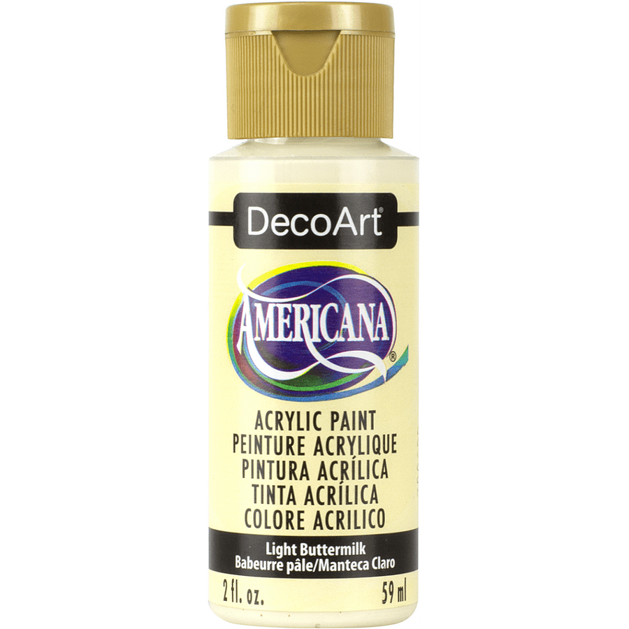 DecoArt Americana Acrylic 2 fl oz - Light Buttermilk - The Merri Artist - merriartist.com