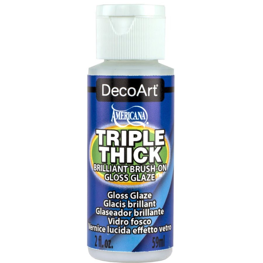 DecoArt Americana Acrylic 2 fl oz - Triple Thick Gloss Glaze - The Merri Artist - merriartist.com