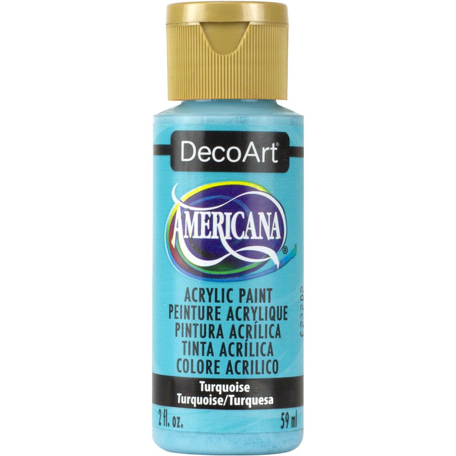 DecoArt Americana Acrylic 2 fl oz - Turquoise - The Merri Artist - merriartist.com
