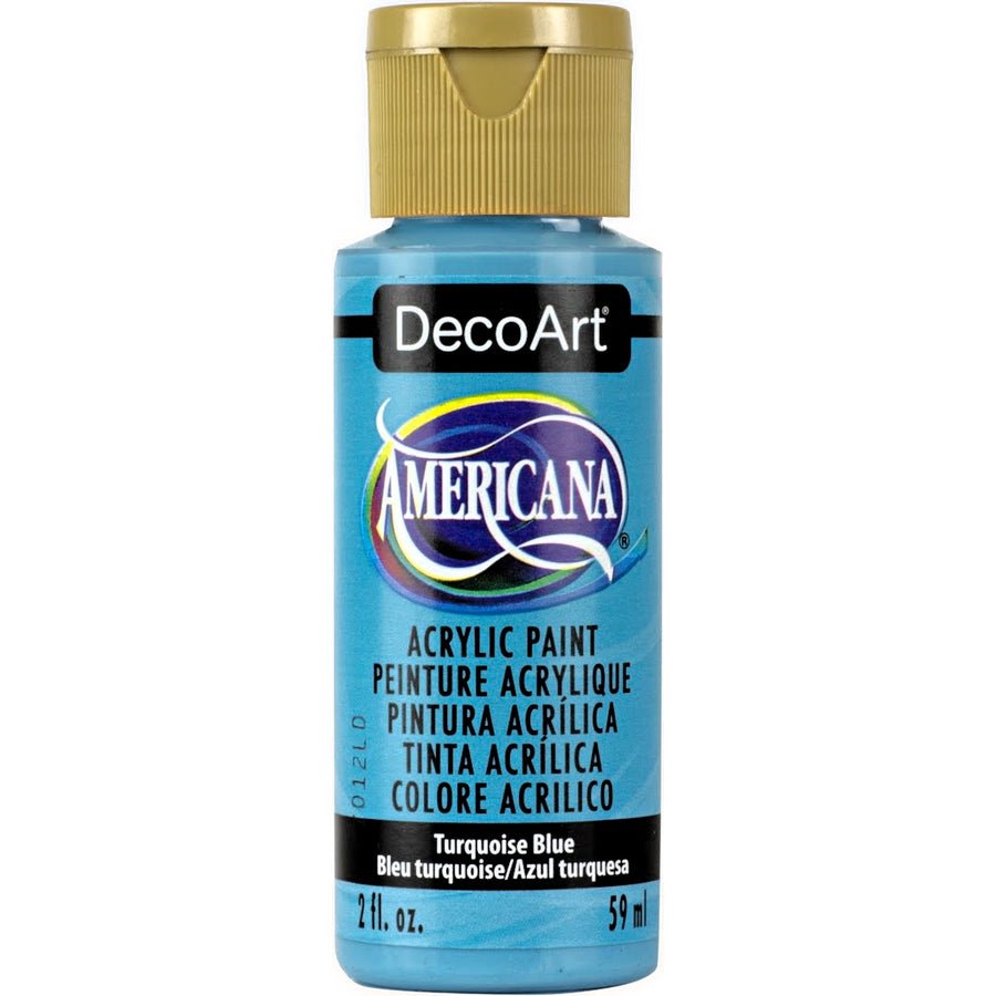 DecoArt Americana Acrylic 2 fl oz - Turquoise Blue - The Merri Artist - merriartist.com