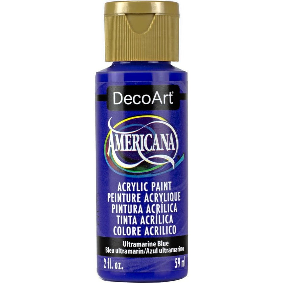DecoArt Americana Acrylic 2 fl oz - Ultramarine Blue (Transparent) - The Merri Artist - merriartist.com