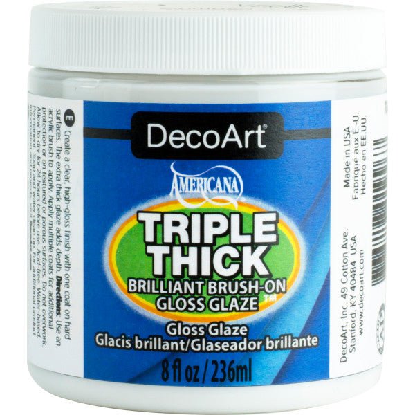 Decoart Triple Thick Gloss Glaze 8 fl. Oz. - The Merri Artist - merriartist.com