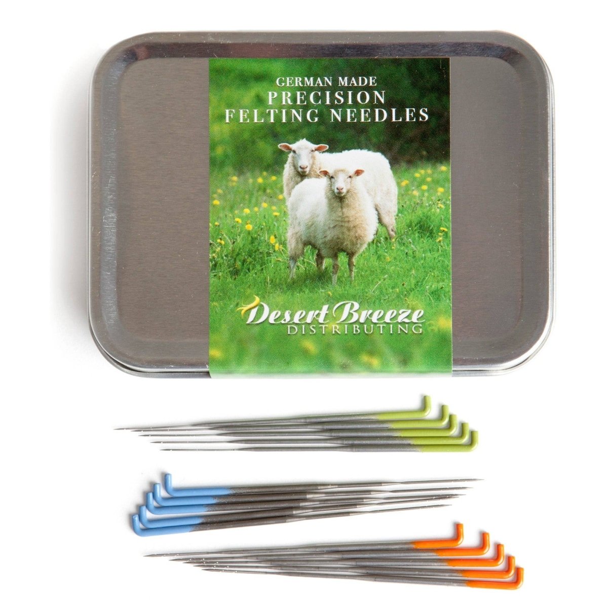 Desert Breeze Distributing - Complete Felting Needles Set with Tin - The Merri Artist - merriartist.com
