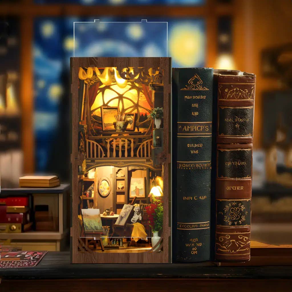DIY Book Nook Kit: Golden Twilight Studio - The Merri Artist - merriartist.com