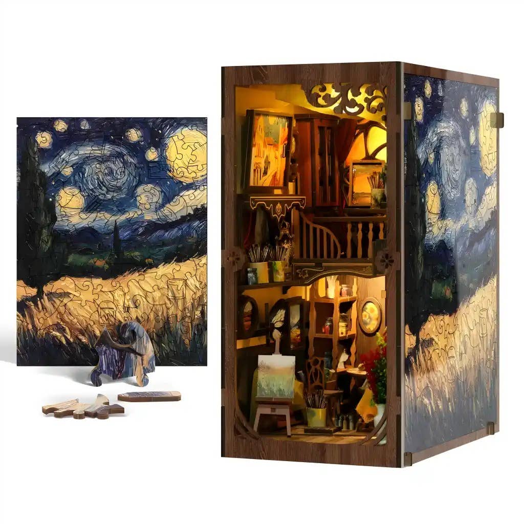 DIY Book Nook Kit: Golden Twilight Studio - The Merri Artist - merriartist.com