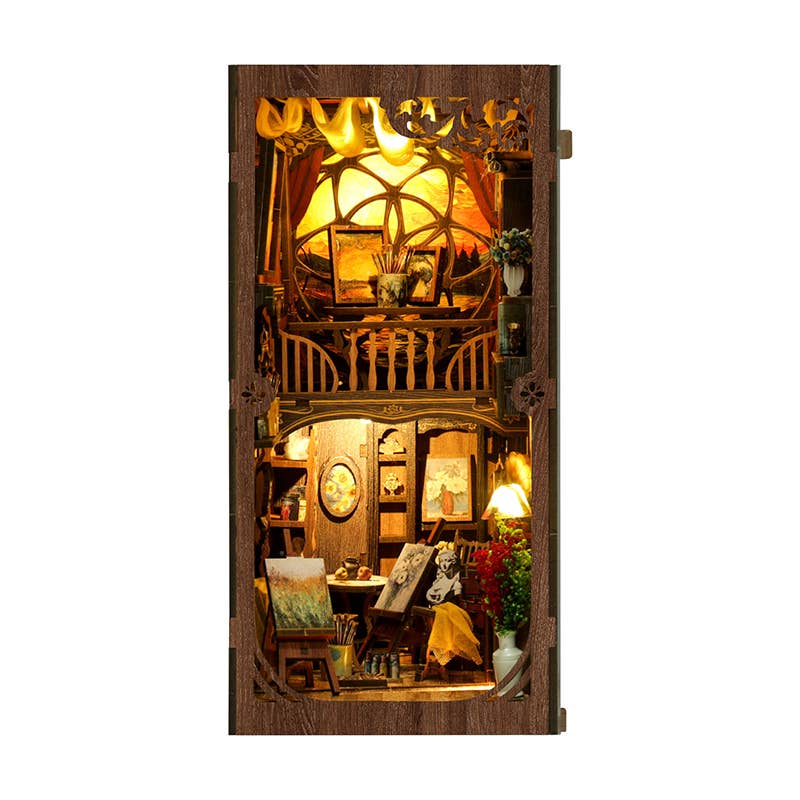 DIY Book Nook Kit: Golden Twilight Studio - The Merri Artist - merriartist.com