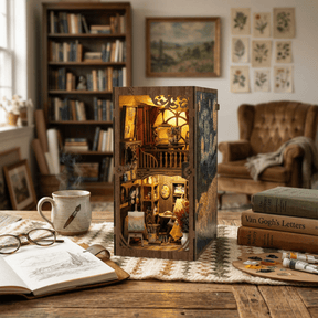 DIY Book Nook Kit: Golden Twilight Studio - The Merri Artist - merriartist.com